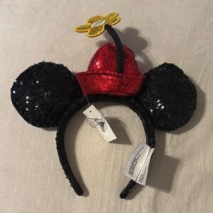 Minnie Mouse Sequined Ear Headband with Flower Pot Hat